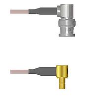 Amphenol Custom Cable Q-0D03I0005096i RF Cable Assemblies BNC-RP/SMB-RJ G316 96I