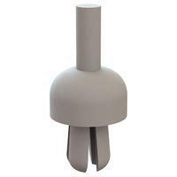 Essentra Components 61PR400900 Push-In Rivet Push Rivet, .250 Hole, .078-.275 Panel Thk