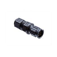 Amphenol LTW BD-03BMMA-LL6001 Standard Circular Connector Ceres, Standard Size, Plastic, 5A, 03 pins, Male Connector, Male Contact, Straight, 2 Points Lock, Solder, Field Installable, F3.5 - F6.5mm, IP66