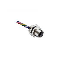 Amphenol LTW M12B-05PFFC-SH8B50 Sensor Cables / Actuator Cables M12 Circular Metric Connector, B Code, Metal, 4A, 05 pins, Female Connector, Female Contact, Hexagonal, Screw Thread, Crimp, Receptacle With Cable/Wire, Length 500mm, IP68 / IP69K