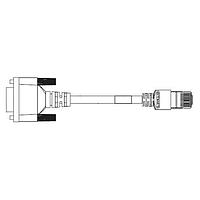Omron Automation and Safety V320-WR-1M Accessories CBL, RJ50 TO DB15, 1M