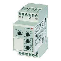 Carlo Gavazzi DPC71DM23 3-Phase Monitoring Relay 3-Phase Star-Delta True RMS Monitoring Relay, Asymmetry, Tolerance, Sequence and Phase Loss, Over/Under Voltage, 2 SPDT Relay Outputs, IP20, DIN-rail mounting, Measuring Range 177 to 275Vac, 35.5x81x67.2mm housing