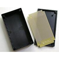 Twin Industries B20-8000 Breadboards / Protoboards ABS Plastic Project Box with matching plated protoboard; FR4 0.062".  Box Dim = 5.3" x 2.9" x 1.9"