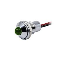 VCC CC-1-3054-9912-I Panel Mount Reflector LEDs PMI Dia .319" (8.10mm) Green 48V