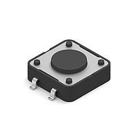 Wurth Elektronik 430172043816 Tactile Switches WS-TASV Tact Switch 12x12mm Ver Ty Black