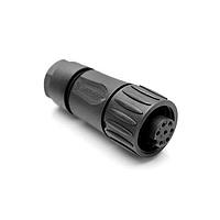 Amphenol Tuchel C016 10D006 010 12 Connectors 6+PE FEM STRT BLK CRIMP INT STR REL