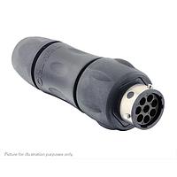 Eaton Souriau-Sunbank UTGX1JC128S Receptacles In line receptacle, with cable gland backshell, for 8 female contacts, IP68/69K