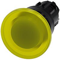 SIEMENS A6X30137508 Mushroom ILLUM. MUSHROOM PUSHBUTTON. 40MM. YELLOW