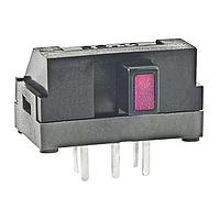 NKK Switches SS12SDH2LC Ultra-Miniature Slide Switches SPDT ON-NONE-ON RED