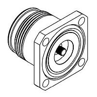 Radiall R183405007 Connectors SqrFlngJackRcptPanel SealwithThreadContM