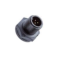 Amphenol LTW AAD-03PMMS-SC7001 Connectors Ceres, Mini Size, Plastic, 5A, 03 pins, Male Connector, Male Contact, Circular, Screw Thread, Solder, Receptacle, IP67