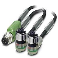 PHOENIX CONTACT 1669042 Sensor Cables / Actuator Cables SAC-3P-M12Y/2 X0.6-PUR/M12FR-2L