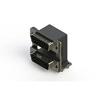 EDAC 661-015-364-048 Dual Port D-Sub Connectors Right-angle Dual Port D-Sub Connector