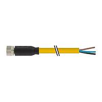 Murrelektronik 7000-08041-0101000 Connectors M8 female 0 with cable, PVC 3x0.25 ye UL/CSA 10m