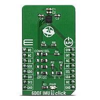 Mikroe MIKROE-3827 Accelerometer, Gyroscope, Motion Sensor 6DOF IMU 9 Click