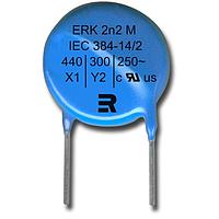 KEMET ERK610Z471MCRA Safety Radial Leaded Ceramic Disc Capacitors 440/330VAC 470pF YSU 20% X1/Y1