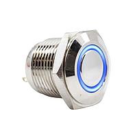 E-Switch PV6F240NN-304 Anti-Vandal ANTI-VANDAL, 2A 48VDC, SPST Off-(On), Panel Mount, Front Solder