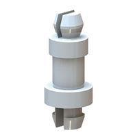 Essentra Components MSPS-11-01 Supports CB Spt,Mini,Natural,11/16 in Spc