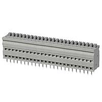 Same Sky (formerly CUI Devices) TBL009V-254-24GY-2GY Fixed Terminal Blocks Terminal block, screwless, 2.54, Vertical, 24, Gray w Gray Button