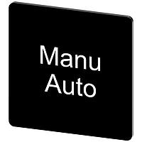 SIEMENS 3SU19000AE160GT0 Labeling Plate, Manu Auto INSCR. LABEL, BLACK 27 X 27MM, MANU AUTO