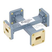 Fairview  FMWCP1038 50 dB WR-34 Waveguide Crossguide Coupler With UG-1530/U Square Cover Flange from 22 GHz to 33 GHz