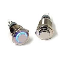 E-Switch PV3SZ01Z1130SS Anti-Vandal Switches 0-2A 48VDC On-(On) 16mm Stnlss 1 Pole