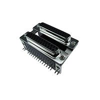 Adam Tech DPD-25-00-B3 Dual Port D-Sub Connectors 25P MALE/MALE DUAL PORT R/A