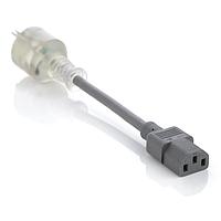 Volex 17967 8 AC Power Hospital Grade Cord 14/3 SJT 15A/125V 15FT (4.6m) GRAY