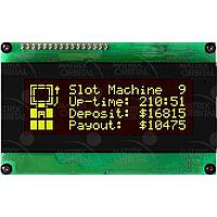 Matrix Orbital LK204-25-422-IY-VPT LCD Character Display Modules 20x4 Ylw Txt Blk B/G Voltage Regulator