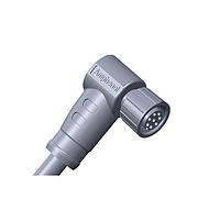 Amphenol LTW M8-08BFFM-SR7B03 Sensor Cables / Actuator Cables M8 Circular Metric Connector, A Code, Metal, 1.5A, 08 pins, Female Connector, Female Contact, Right Angle, Screw Thread, Overmolded, Length 3000mm, IP67 Mated
