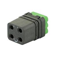 Eaton Souriau-Sunbank 8MQ2M0412BA Modular Connectors - Push Pull MQuick module, unsealed, without contact