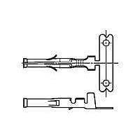 AMP Connectors - TE Connectivity 350628-1 (Cut Strip) Contacts UMNL SPLIT PIN Cut Strip of 100