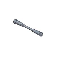 Amphenol LTW AB-BB02BL-BBBL-QE005 Sensor Cables / Actuator Cables X-Lok, Standard Size, Plastic, 10A, 02 pins, Female Connector, Male Contact, Straight-to-Straight, Push Lock, Overmolded Double Ended, Length 5000mm, IP68