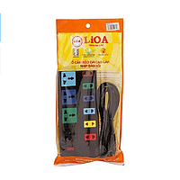 Lioa 4D6S52 Multi-Outlet Extension 10-Sockets (2200W)