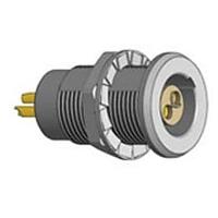 LEMO HGG.0T.309.CLLP Receptacles IP68,9P,Key,Fxd SKT Chrome Plte, FM Sldr