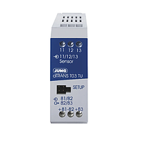 Jumo dTRANS T03 TU Two-wire or three-wire transmitter (-200 ~ +850°C, mounting rail)