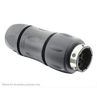 Eaton Souriau-Sunbank UTGX1JC1412PW Receptacles In line receptacle, with cable gland backshell, for 12 male contacts,  IP68/69K, keying W