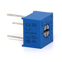 Bourns 3362R-1-502 0.25 in Square Trimming Potentiometer 1/4"SQ 5KOHMS 10% 0.5WATTS