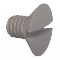 Essentra Components 50M040070L006 Slotted Countersunk 90 Slotted CSK Screw, M4 X .7 Thread, 6mm Lg