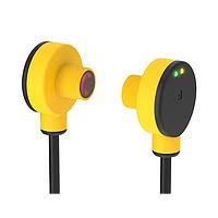 Banner Engineering T18RW3REQI Photoelectric Sensors EZ-BEAM T18: Threaded R-Angle Receiver/Emitter; Range: 20 m; Input: 20-250 V ac; Output: Receiver Dark Operate; 4-pin Micro Integral QD