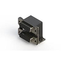 EDAC 662-015-364-055 Dual Port D-Sub Connectors Right-angle Dual Port D-Sub Connector