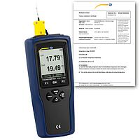 PCE T 330-ICA Thermometer (-200~1370 °C; 0,01°C; ISO Calibration Cert.)