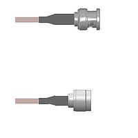 Amphenol Custom Cable Q-0M02J000H108i RF Cable Assemblies BNC-SP/N-SP G142 108I
