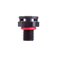 Amphenol LTW VENT-PS2NBK-O8001 Hardware Pressure Relief Vent, M6 Plastic, M6x0.75, Screw Thread, > 300ml/min at 7 kPa, ePTFE (Oleophobic), Black, IP69K