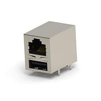 AMP Connectors - TE Connectivity 1909119-4 Modular VAO, MODULAR JACK RJ45+U