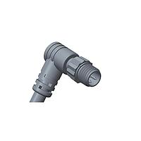Amphenol LTW 8P-03AMMM-SR7A02 Sensor Cables / Actuator Cables M8 Circular Metric Connector, A Code, Plastic, 3A, 03 pins, Male Connector, Male Contact, Right Angle, Screw Thread, Overmolded, Length 2000mm, IP67 Mated