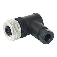 Murrelektronik 7000-13001-0000000 Connectors M12 FEMALE 90 FIELD-WIREABLE SCREW TERM., 5-pol. max.0,75mm 4-6mm