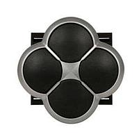 Eaton M22-DI4-S-ETCH 4-Way Button BLK 4-WAY INTERLOCKED PB SIL-BZL ETCHED