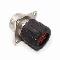 Amphenol SINE Systems RT0W01626PNHEC03 Connectors 26 Position Square Flange Receptacle, Male, Shell Size 16, Silicone Seal, and End Cap with Individual Wire Sealing