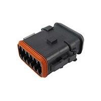 DEUTSCH - TE Connectivity DT06-12SB-EP20 Connectors PLG,12P,BLK,N SEAL RET,ENH KEY
